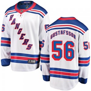 Fanatics Branded Erik Gustafsson New York Rangers Men's Breakaway Away Jersey - White
