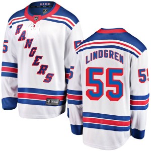 Fanatics Branded Ryan Lindgren New York Rangers Men's Breakaway Away Jersey - White