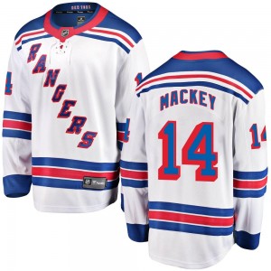 Fanatics Branded Connor Mackey New York Rangers Men's Breakaway Away Jersey - White