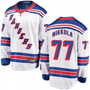 Fanatics Branded Niko Mikkola New York Rangers Men's Breakaway Away Jersey - White