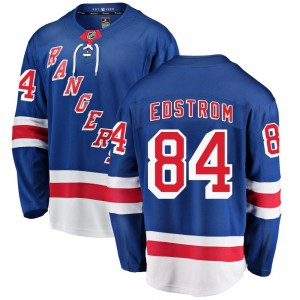 Fanatics Branded Adam Edstrom New York Rangers Men's Breakaway Home Jersey - Blue