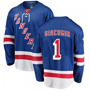 Fanatics Branded Eddie Giacomin New York Rangers Men's Breakaway Home Jersey - Blue