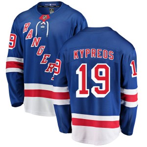 Fanatics Branded Nick Kypreos New York Rangers Men's Breakaway Home Jersey - Blue
