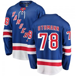 Fanatics Branded Brennan Othmann New York Rangers Men's Breakaway Home Jersey - Blue