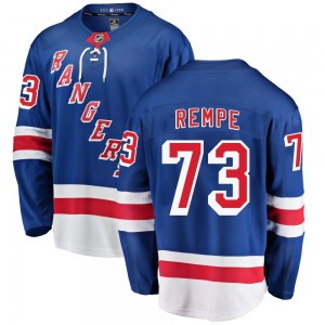 Fanatics Branded Matt Rempe New York Rangers Men's Breakaway Home Jersey - Blue