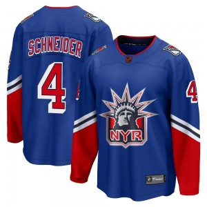 Fanatics Branded Braden Schneider New York Rangers Men's Breakaway Special Edition 2.0 Jersey - Royal