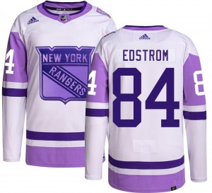 Adidas Men's Adam Edstrom New York Rangers Men's Authentic Hockey Fights Cancer Jersey