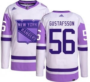 Adidas Men's Erik Gustafsson New York Rangers Men's Authentic Hockey Fights Cancer Jersey