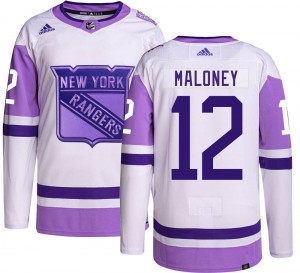 Adidas Men's Don Maloney New York Rangers Men's Authentic Hockey Fights Cancer Jersey