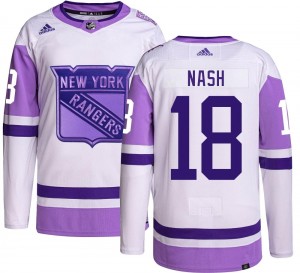 Adidas Men's Riley Nash New York Rangers Men's Authentic Hockey Fights Cancer Jersey