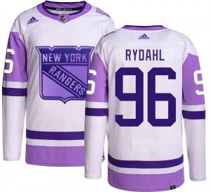 Adidas Men's Gustav Rydahl New York Rangers Men's Authentic Hockey Fights Cancer Jersey