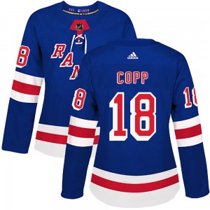 Adidas Andrew Copp New York Rangers Women's Authentic Home Jersey - Royal Blue