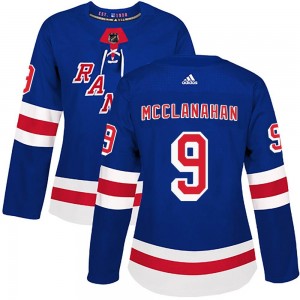 Adidas Rob Mcclanahan New York Rangers Women's Authentic Home Jersey - Royal Blue