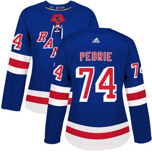Adidas Vince Pedrie New York Rangers Women's Authentic Home Jersey - Royal Blue