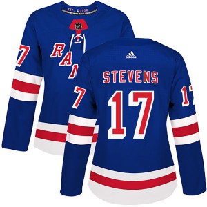 Adidas Kevin Stevens New York Rangers Women's Authentic Home Jersey - Royal Blue