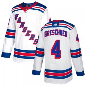 Adidas Ron Greschner New York Rangers Youth Authentic Jersey - White