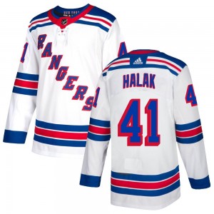 Adidas Jaroslav Halak New York Rangers Youth Authentic Jersey - White