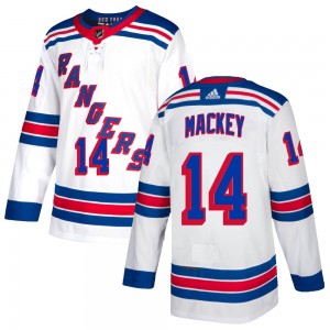 Adidas Connor Mackey New York Rangers Youth Authentic Jersey - White