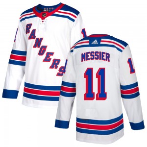 Adidas Mark Messier New York Rangers Youth Authentic Jersey - White