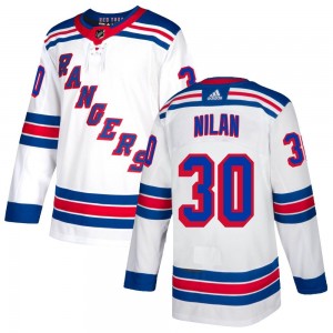 Adidas Chris Nilan New York Rangers Youth Authentic Jersey - White