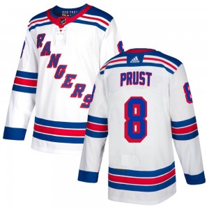 Adidas Brandon Prust New York Rangers Youth Authentic Jersey - White
