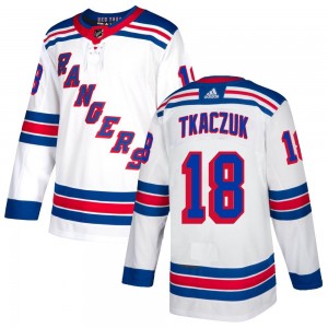 Adidas Walt Tkaczuk New York Rangers Youth Authentic Jersey - White