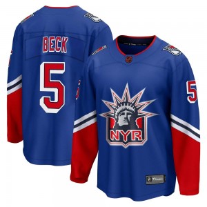Fanatics Branded Barry Beck New York Rangers Youth Breakaway Special Edition 2.0 Jersey - Royal