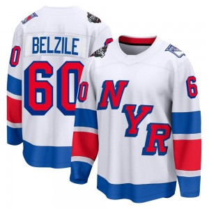 Fanatics Branded Alex Belzile New York Rangers Men's Breakaway 2024 Stadium Series Jersey - White