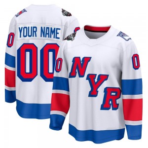 Fanatics Branded Custom New York Rangers Men's Custom Breakaway 2024 Stadium Series Jersey - White