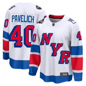 Fanatics Branded Mark Pavelich New York Rangers Men's Breakaway 2024 Stadium Series Jersey - White