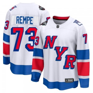 Fanatics Branded Matt Rempe New York Rangers Men's Breakaway 2024 Stadium Series Jersey - White