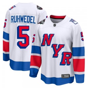 Fanatics Branded Chad Ruhwedel New York Rangers Men's Breakaway 2024 Stadium Series Jersey - White