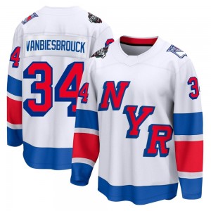 Fanatics Branded John Vanbiesbrouck New York Rangers Men's Breakaway 2024 Stadium Series Jersey - White