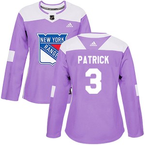 Adidas James Patrick New York Rangers Women's Authentic Fights Cancer Practice Jersey - Purple