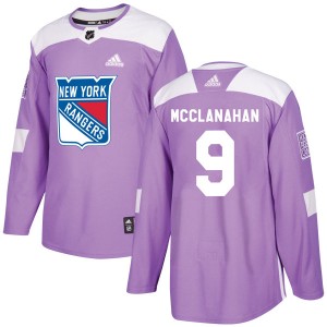 Adidas Rob Mcclanahan New York Rangers Youth Authentic Fights Cancer Practice Jersey - Purple