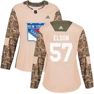 Adidas Turner Elson New York Rangers Women's Authentic Veterans Day Practice Jersey - Camo