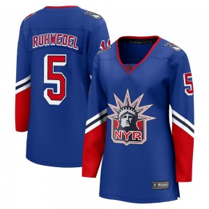 Fanatics Branded Chad Ruhwedel New York Rangers Women's Breakaway Special Edition 2.0 Jersey - Royal