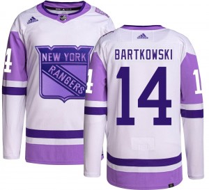 Adidas Youth Matt Bartkowski New York Rangers Youth Authentic Hockey Fights Cancer Jersey