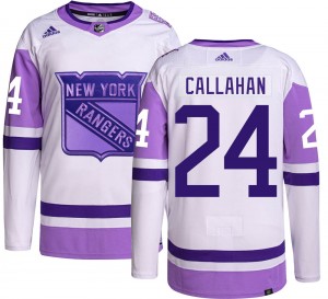 Adidas Youth Ryan Callahan New York Rangers Youth Authentic Hockey Fights Cancer Jersey