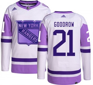 Adidas Youth Barclay Goodrow New York Rangers Youth Authentic Hockey Fights Cancer Jersey