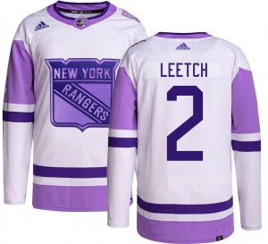 Adidas Youth Brian Leetch New York Rangers Youth Authentic Hockey Fights Cancer Jersey