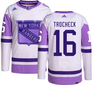 Adidas Youth Vincent Trocheck New York Rangers Youth Authentic Hockey Fights Cancer Jersey