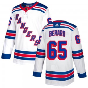 Adidas Brett Berard New York Rangers Men's Authentic Jersey - White