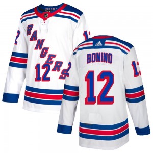 Adidas Nick Bonino New York Rangers Men's Authentic Jersey - White