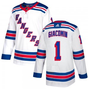 Adidas Eddie Giacomin New York Rangers Men's Authentic Jersey - White