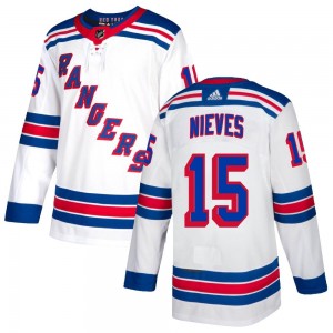 Adidas Boo Nieves New York Rangers Men's Authentic Jersey - White