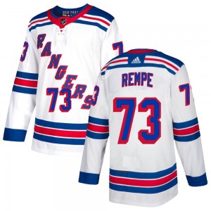 Adidas Matt Rempe New York Rangers Men's Authentic Jersey - White