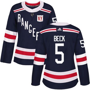 Adidas Barry Beck New York Rangers Women's Authentic 2018 Winter Classic Home Jersey - Navy Blue
