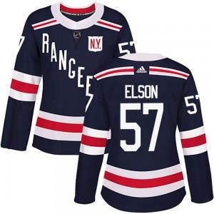 Adidas Turner Elson New York Rangers Women's Authentic 2018 Winter Classic Home Jersey - Navy Blue