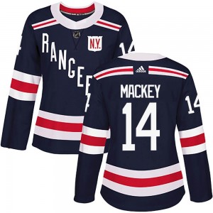 Adidas Connor Mackey New York Rangers Women's Authentic 2018 Winter Classic Home Jersey - Navy Blue